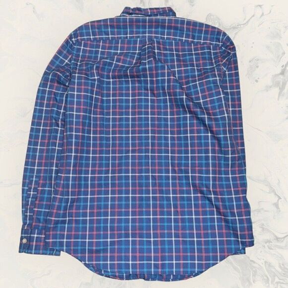 Vineyard Vines Murray Shirt Blue Red Long Sleeve Button Down Men’s Size Medium - Picture 6 of 6